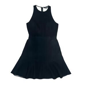 THEORY little black dress Felicitina Ruffle Hem fit and flare women  4 cocktail